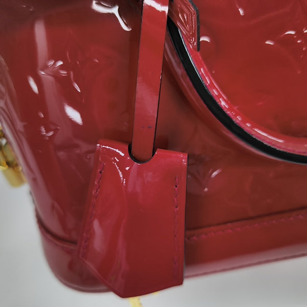 ALMA BB Monogram Patent Leather Red