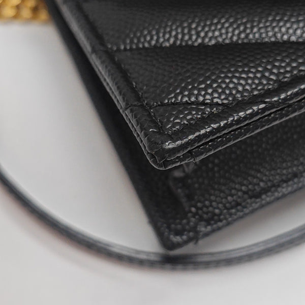 MONOGRAM WOC Chevron Calfskin Black