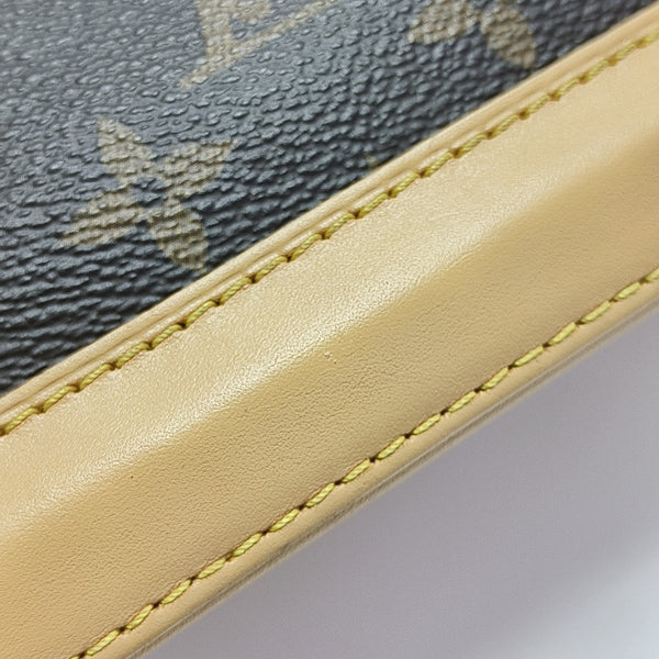 ALMA BB Monogram Coated Canvas Brown