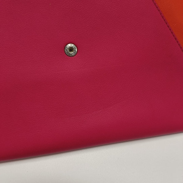Calfskin Clutch Red