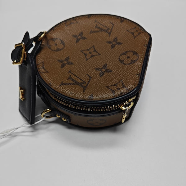BOITE CHAPEAU Mini Monogram Coated Canvas Brown