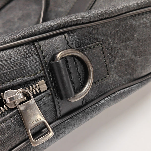 Monogram Coated Canvas Top Handle Bag Black