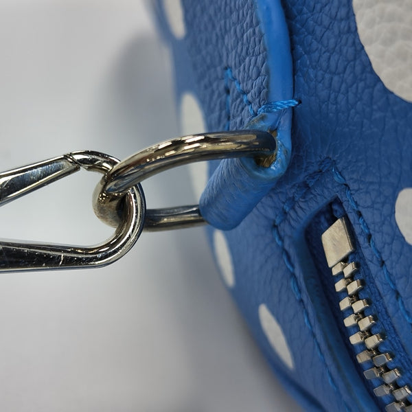 Monogram Calfskin Shoulder Bag Blue