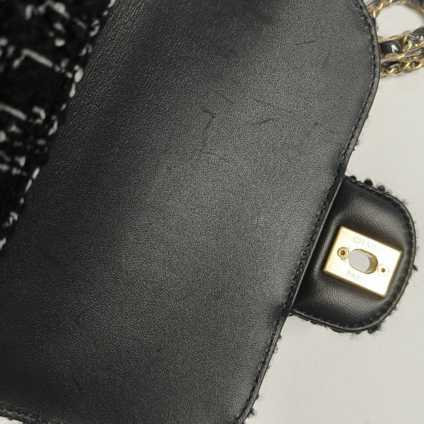 Wool Shoulder Bag Mini Black