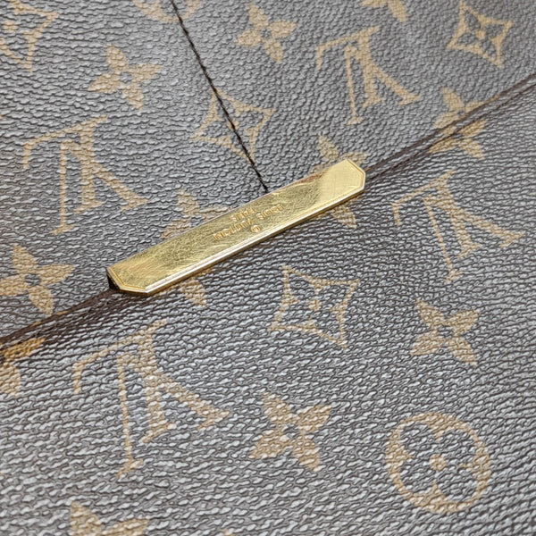 VALMY Monogram Coated Canvas Brown