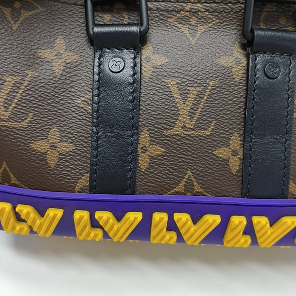 KEEPALL Nano Monogram Coated Canvas Brown