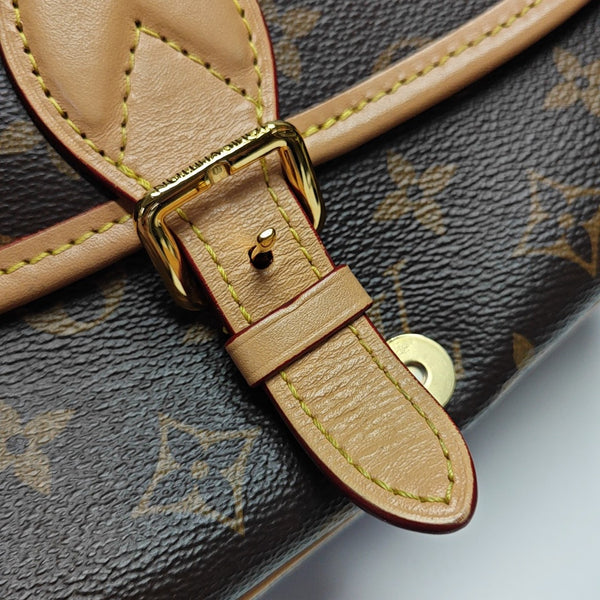 DIANE Monogram Coated Canvas Brown