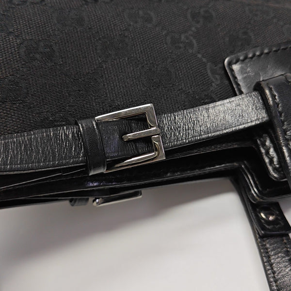 Monogram Canvas Tote Bag Black