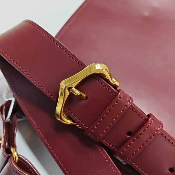 Calfskin Shoulder Bag Red