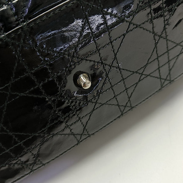 Dior Soft Cannage Patent Leather Black