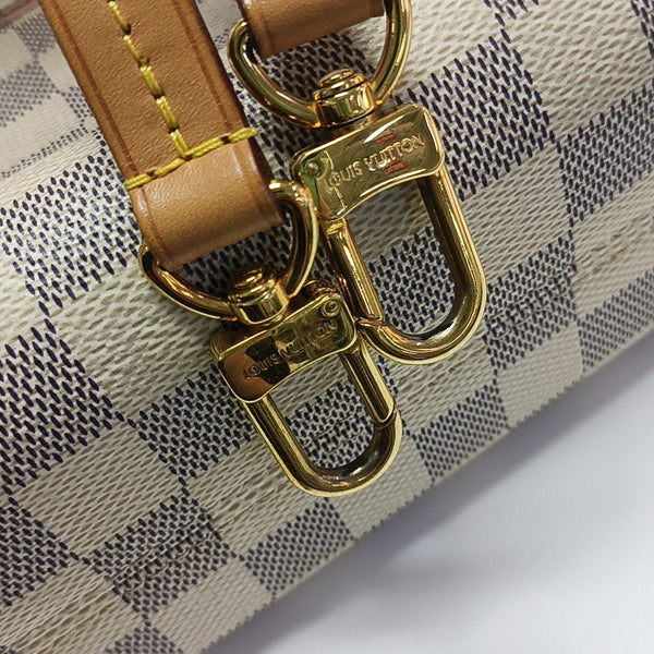 CROISETTE Damier Azur Coated Canvas White