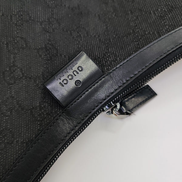 Monogram Canvas Shoulder Bag Gray