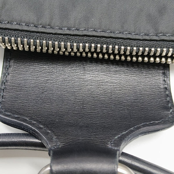 Nylon Top Handle Bag Black