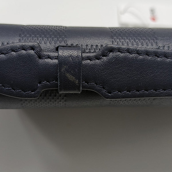 ZIPPY Damier Calfskin Blue