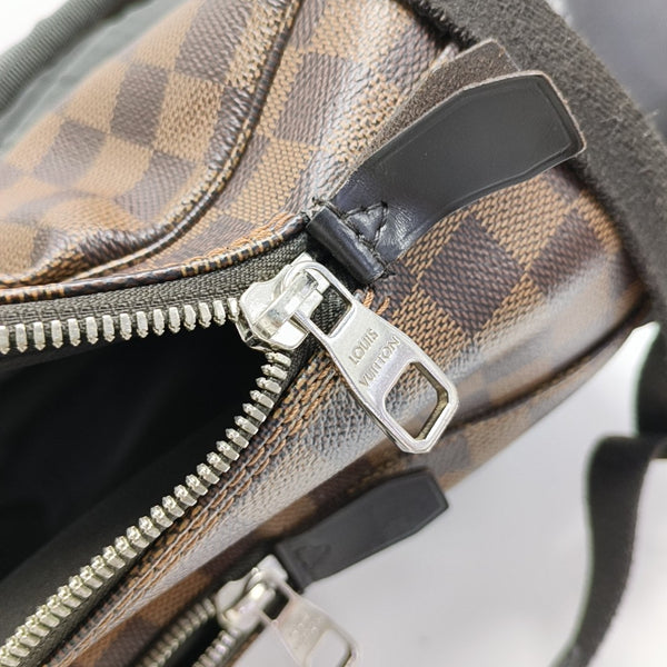 JAKE Damier Ebene Coated Canvas Brown