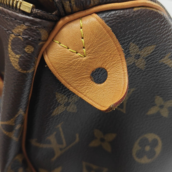 SPEEDY 25 Monogram Coated Canvas Brown