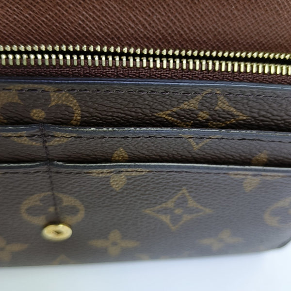 JEANNE Monogram Coated Canvas Brown Wallet