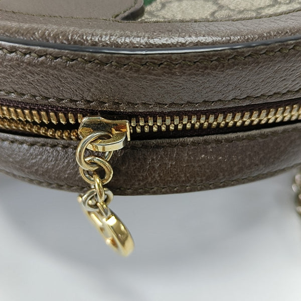 Ophidia Mini Monogram Coated Canvas Beige