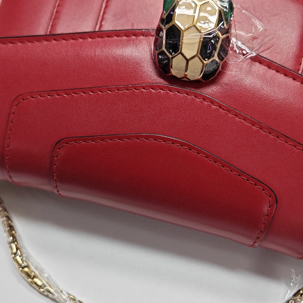 SERPENTI FOREVER Small Calfskin Red