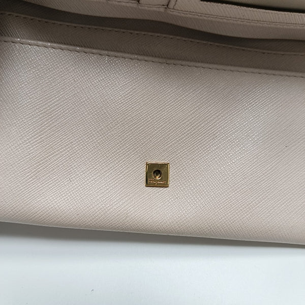 Gancini Calfskin Beige Wallet