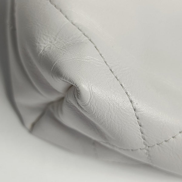 CHANEL 22 Mini Quilted Calfskin White