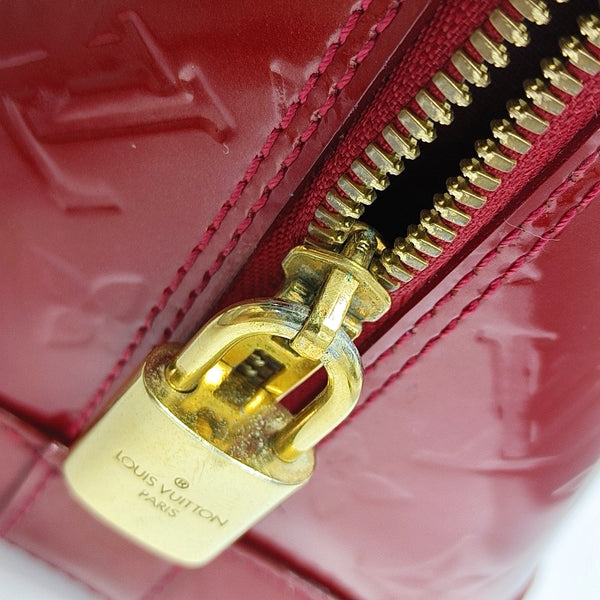 ALMA PM Monogram Patent Leather Red