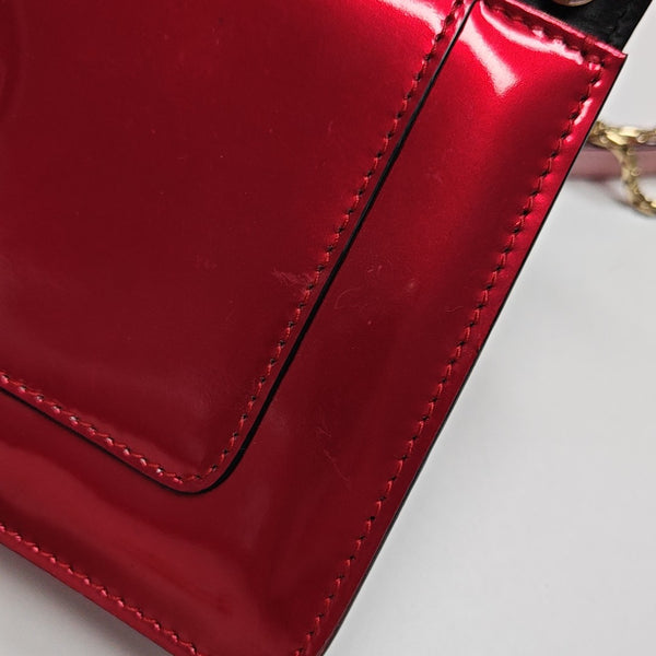 SERPENTI FOREVER Small Patent Leather Red