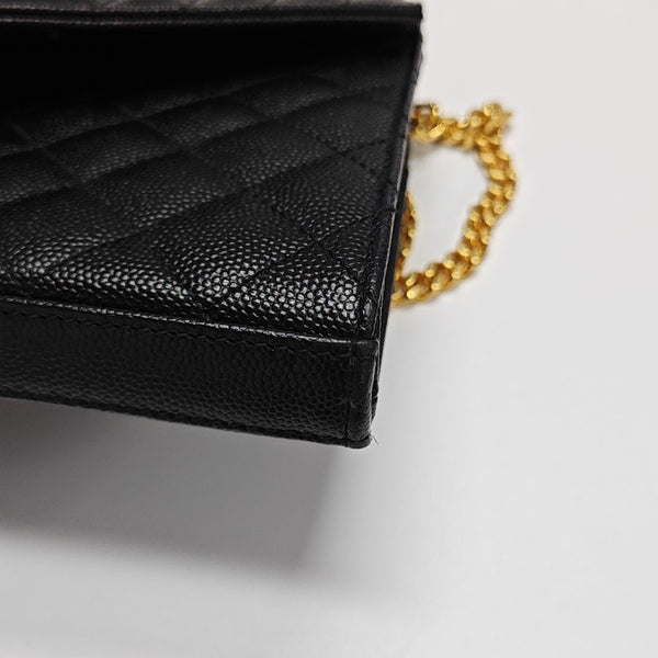 MONOGRAM Medium Chevron Calfskin Black
