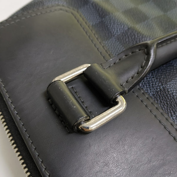 GREENWICH Damier Coated Canvas Blue