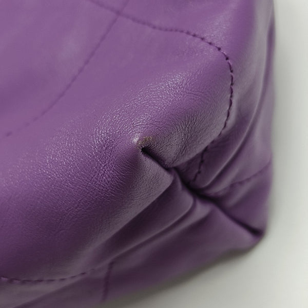 CHANEL 22 Medium Quilted Calfskin Purple
