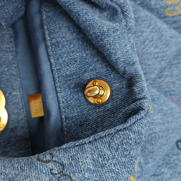 Quilted Fabric Blue