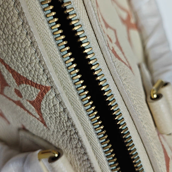 SPEEDY 20 Monogram Calfskin Beige