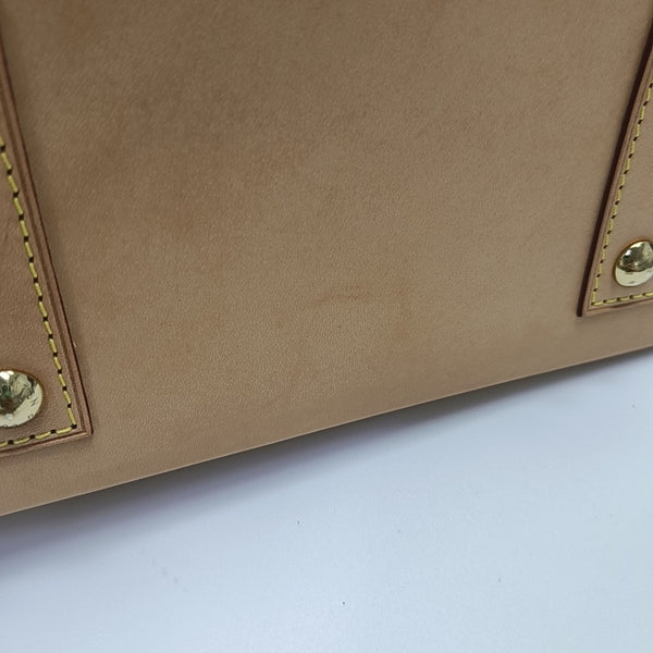 ALMA BB Monogram Coated Canvas Brown