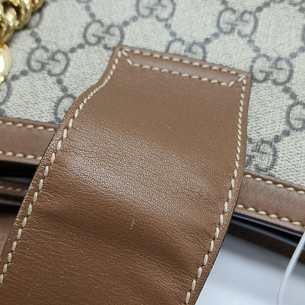 Padlock Small Monogram Coated Canvas Beige