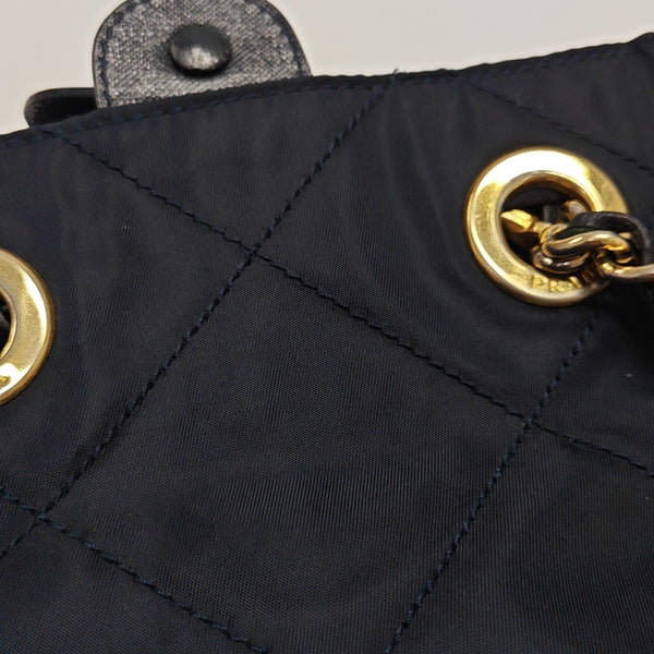 Nylon Shoulder Bag Blue
