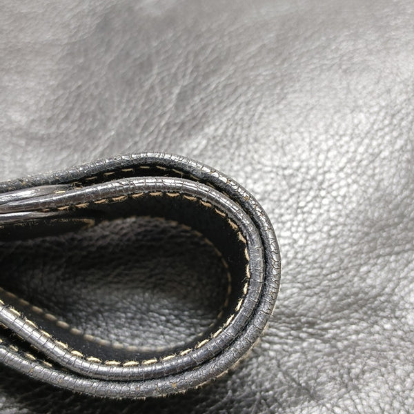 Monogram Calfskin Tote Bag Black