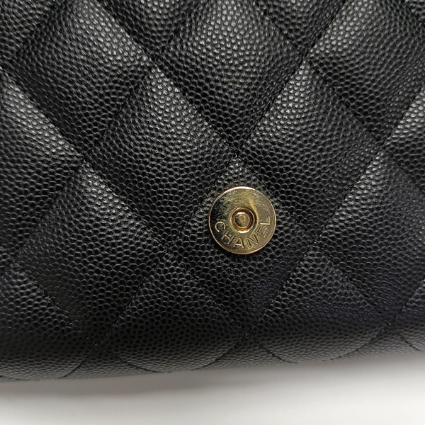 Quilted Grained Calfskin Black