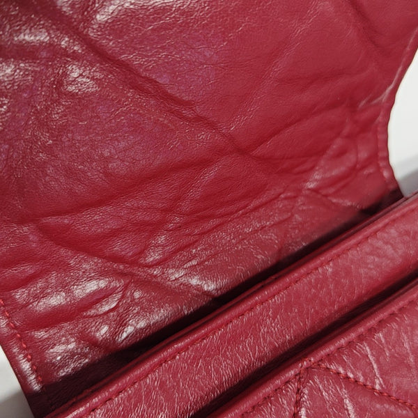 Quilted Lambskin Shoulder Bag Red