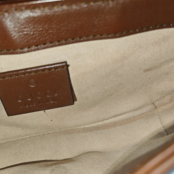 GG Marmont Mini Quilted Calfskin Brown