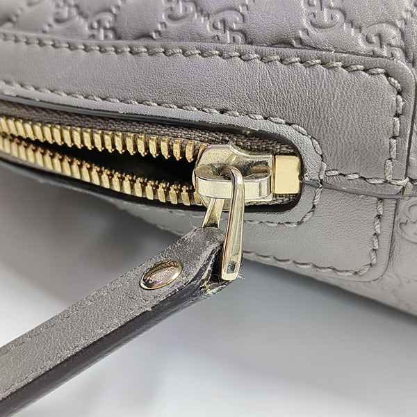 Microguccissima Monogram Calfskin Gray