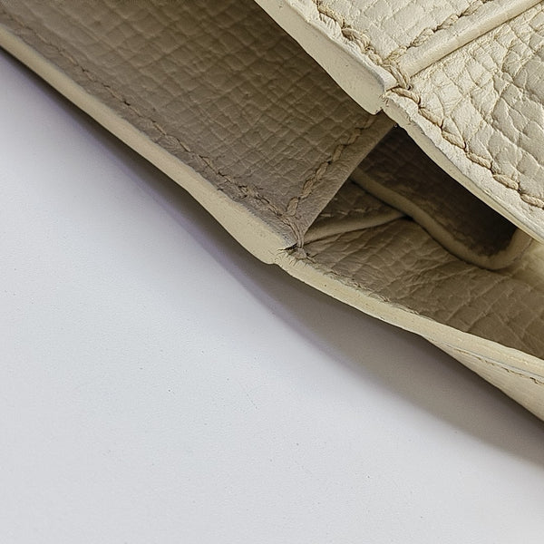 Calfskin Top Handle Bag Beige