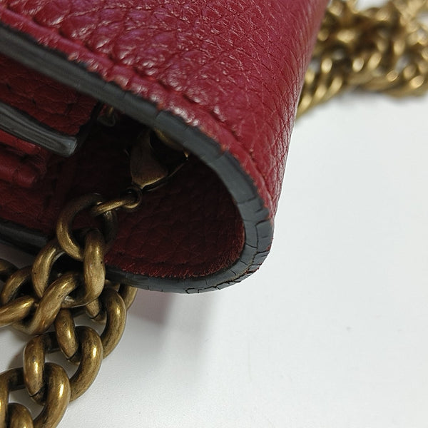 GG Marmont Mini Calfskin Red