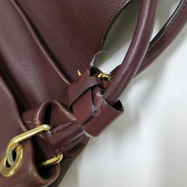 OLYMPE MM Monogram Coated Canvas Brown