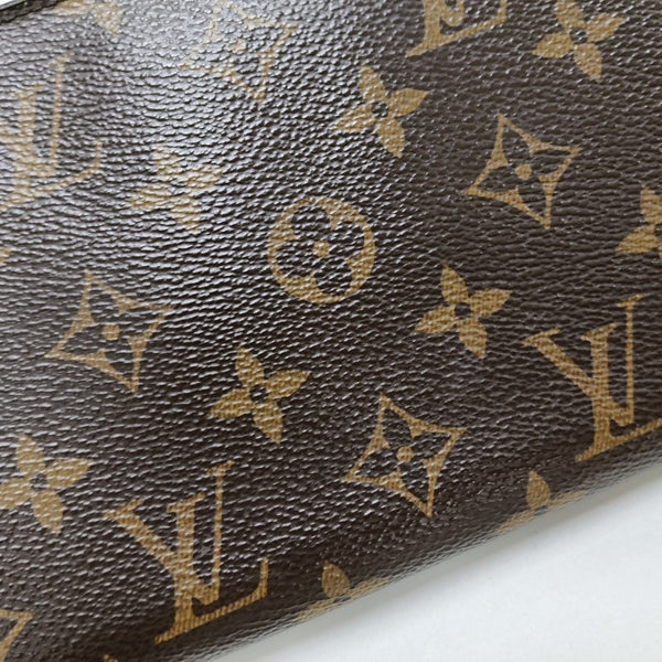 FLORE Monogram Coated Canvas Brown