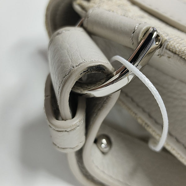 Saddle Small Canvas Beige