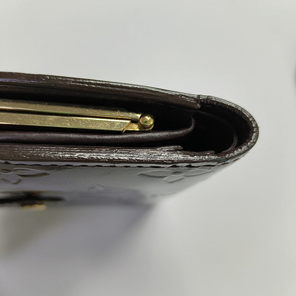 VIENNOIS Monogram Patent Leather Red Wallet