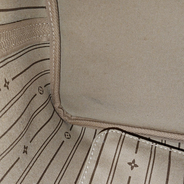 NEVERFULL GM Monogram Coated Canvas Brown