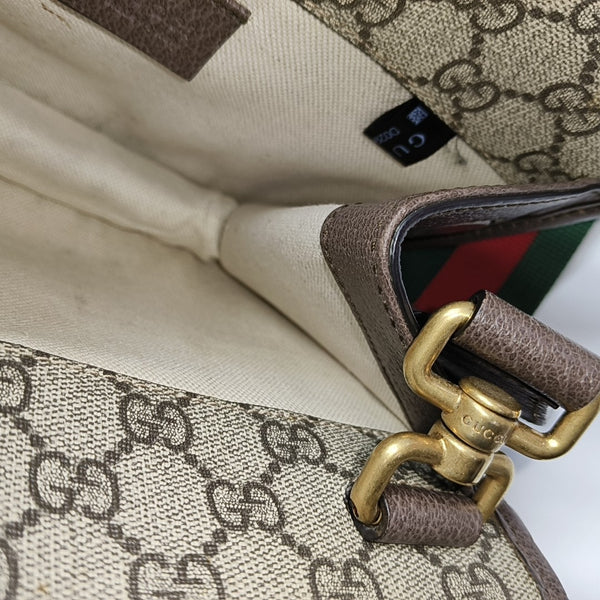 Neo Vintage Small Monogram Coated Canvas Beige