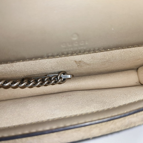Dionysus Super Mini Monogram Coated Canvas Beige