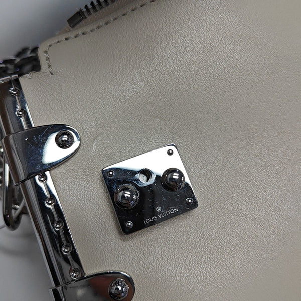 SIDE TRUNK Calfskin White